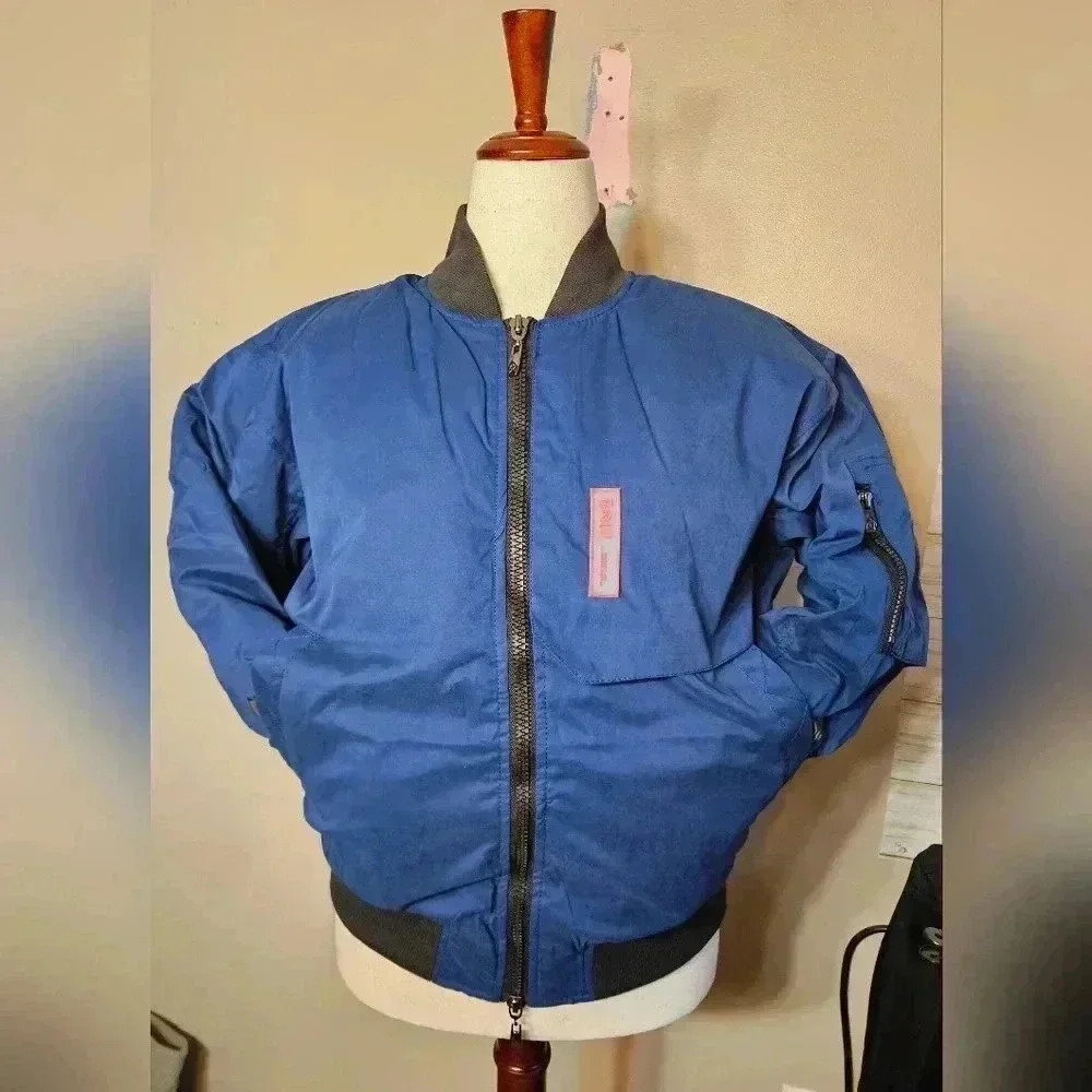Raw Gear Bomber Jacket Blue men's small